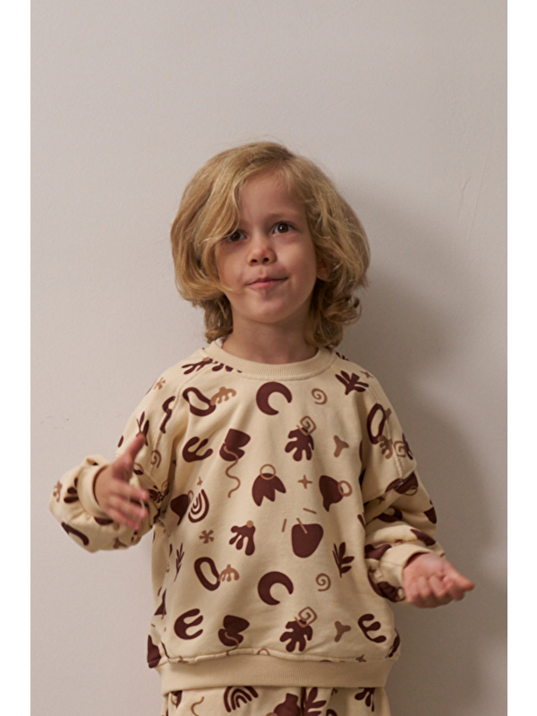 Oh La La Koala For Little Ones Bohem Baskılı Çocuk Sweat