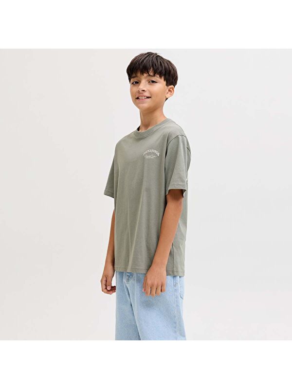 Jack & Jones Brandes Backp Relaxed Erkek Çocuk Kahverengi Tişört