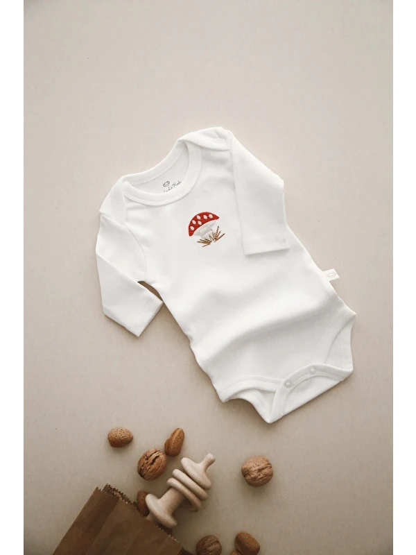Oh La La Koala For Little Ones Mantar Nakışlı Uzun Kollu Body