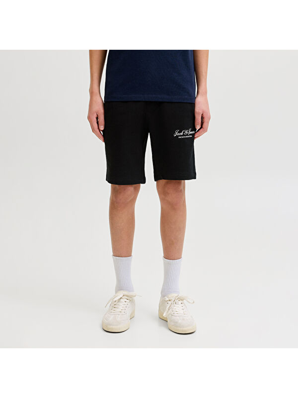 Jack & Jones Gordon Archive Sweat Shorts Mid Erkek Çocuk Siyah Şort