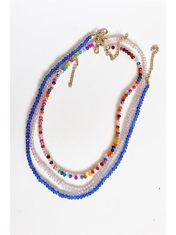 New Obsessions Kristal Kadın Kolye 3 'lü Set