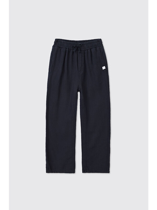Panço Erkek Çocuk Lacivert Beli Lastikli Pantolon