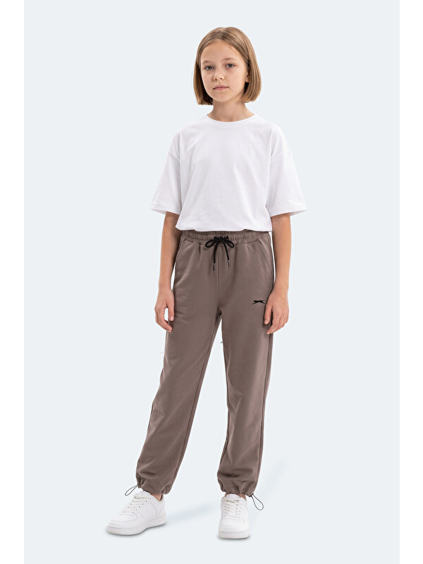 SLAZENGER PUNTO Unisex Çocuk  Kahve Eşofman Altı