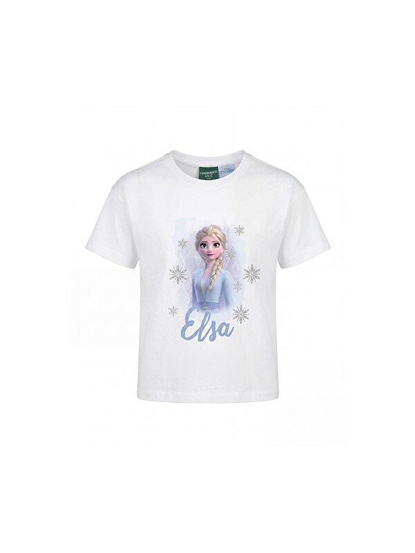 FROZEN GL FROZEN-1 Beyaz Kız Çocuk Kısa Kol T-Shirt