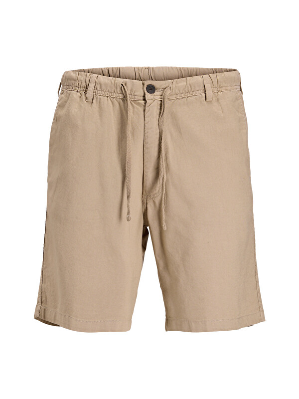 Jack & Jones Pants Stüdio Jpstjaıden Pamuk ve Keten Karışımlı Jogger Short 12292332