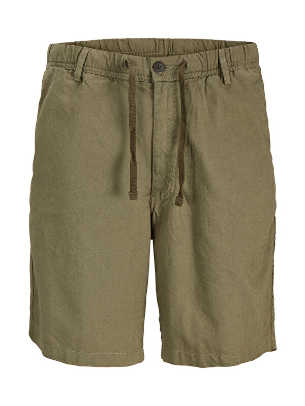 Jack & Jones Pants Stüdio Jpstjaıden Pamuk ve Keten Karışımlı Jogger Short 12292332