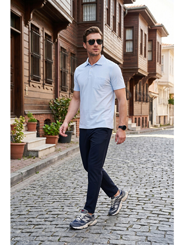 Buratti Pamuklu Regular Fit Göğüs Cepli Düğmeli Polo T Shirt 4565001