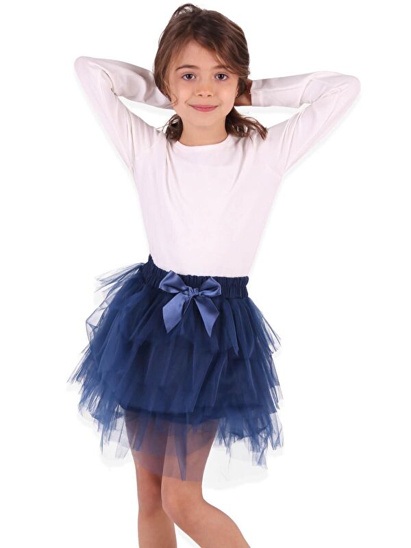Breeze Kız Çocuk Tütü Etek Lacivert (11-12 Yaş)