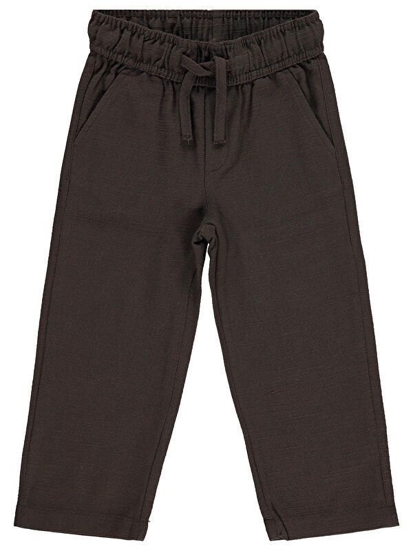 Civil Boys Flamlı Chino 2-5 Yaş Pantolon - Kahverengi
