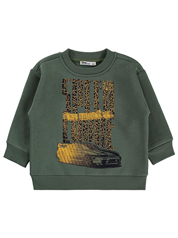 Civil Boys Speed Crıme Baskılı 2-5 Yaş Sweatshirt Km - Haki