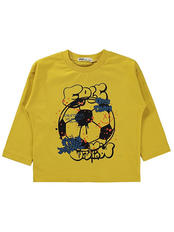 Civil Boys Nıce Team Baskılı 2-5 Yaş Sweatshirt Km - Hardal