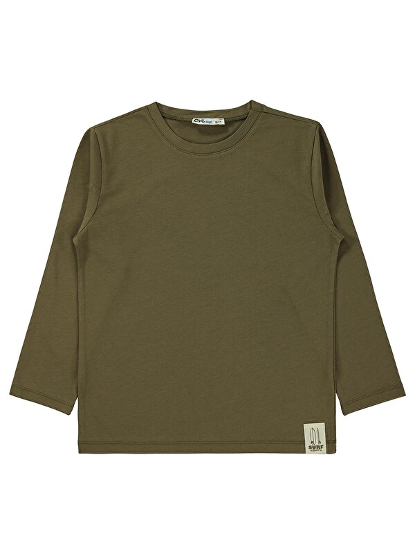 Civil Boys Basic Uzun Kol 6-9 Yaş Sweatshirt Km - Haki