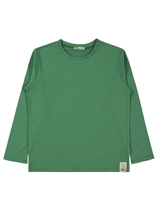 Civil Boys Basic Uzun Kol 10-13 Yaş Sweatshirt - Yeşil