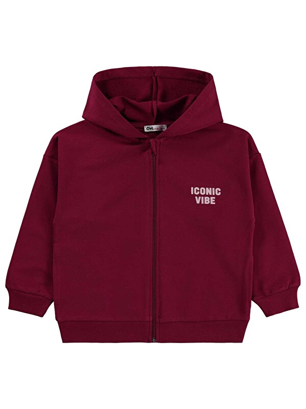 Civil Girls Basic 6-9 Yaş Hırka - Bordo