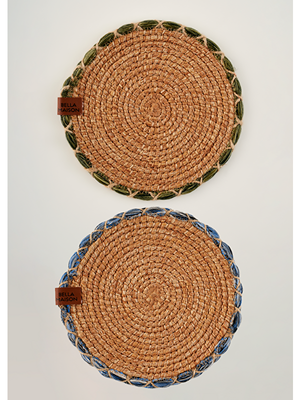Bella Maison Santana 2'li Nihale Seti Mavi-Yeşil (20 cm)
