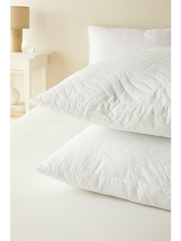 Ocean Home Textile 2'li 900 Gr Kapitoneli Silikon Yastık Seti 50 x 70 cm