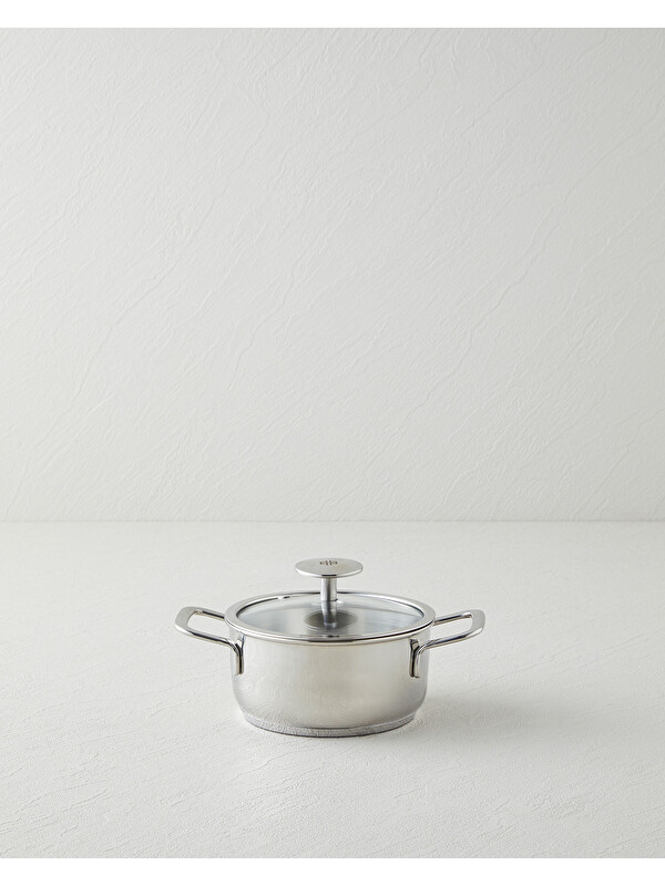 English Home Siena Çelik Mini Tencere 12 cm Silver