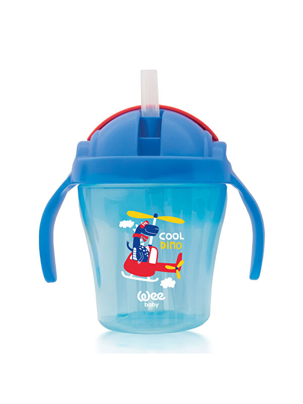 WEE BABY Pipetli Bardak 200 ml - MAVİ
