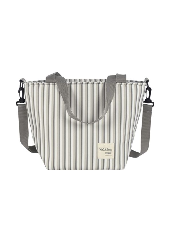 Walking Mum Bolsa Comiditas Çizgi Desenli Termos Çanta
