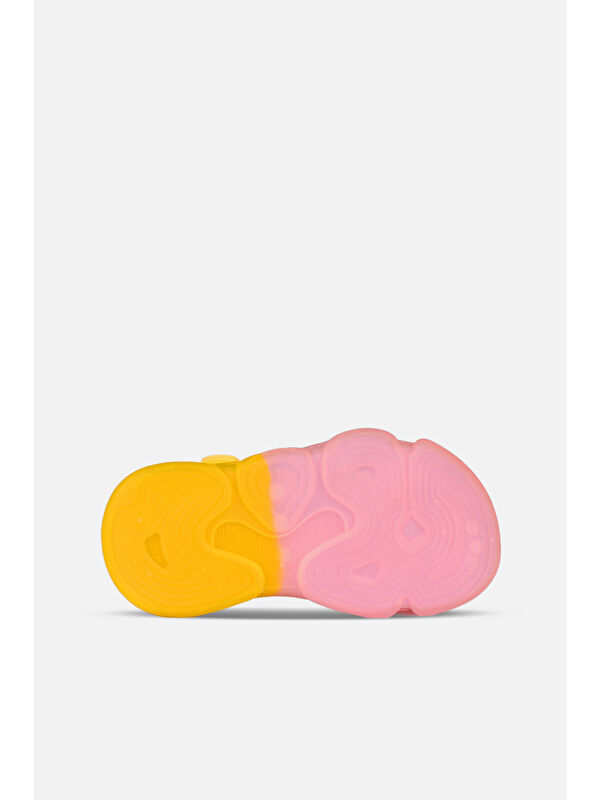 Laura Işıklı Kız Bebek Sarı/Pudra Sandalet - Görsel 5