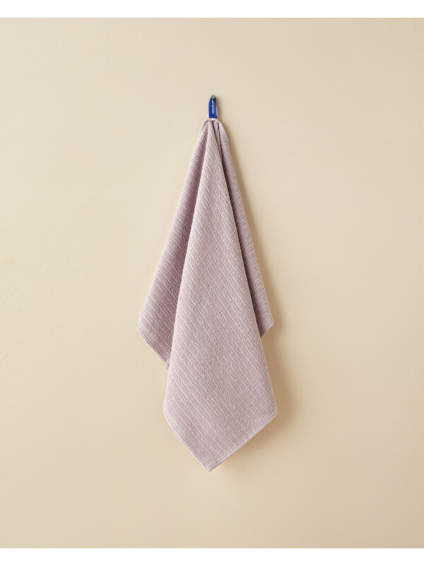 English Home Stripe Pamuk Yüz Havlusu 50x70 cm Lila