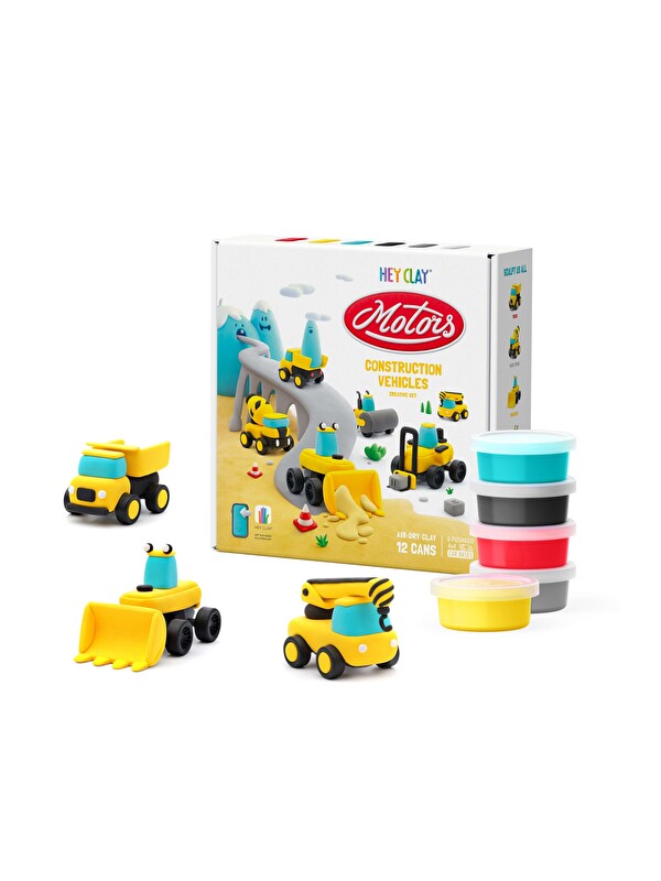 Hey Clay Hava ile Kuruyan Kil (12'li Kutu) - İnşaat Araçları