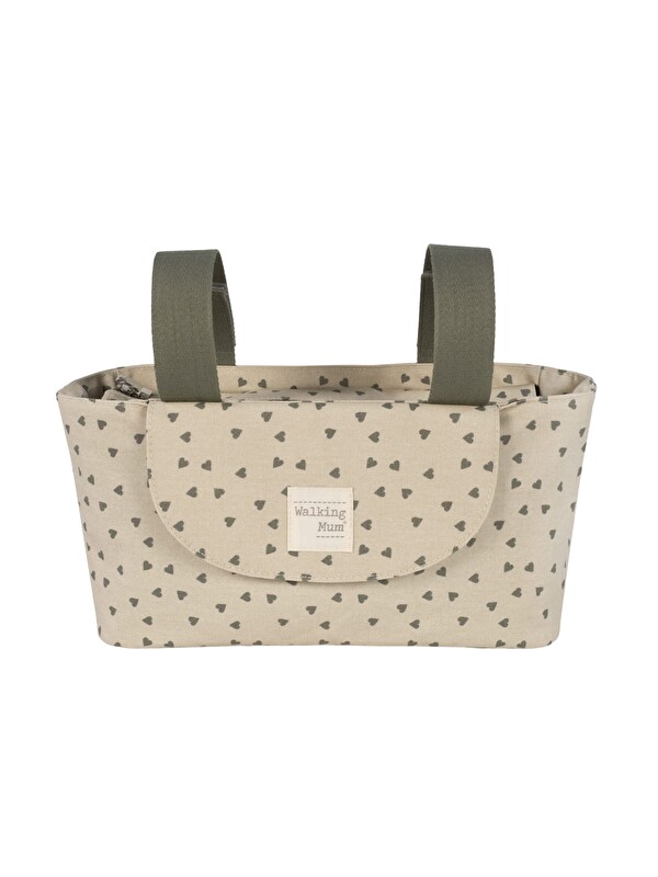 Walking Mum Poppy Bebek Arabası Kalpli Organizer Çanta Moss
