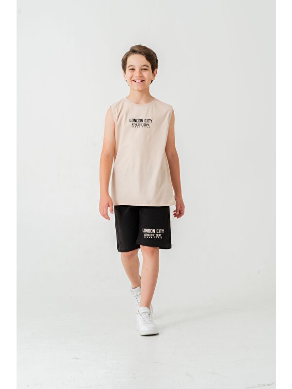 Mışıl Kids London City Athletic Dept. Urban Style Erkek Çocuk Şort - Tişört Takımı