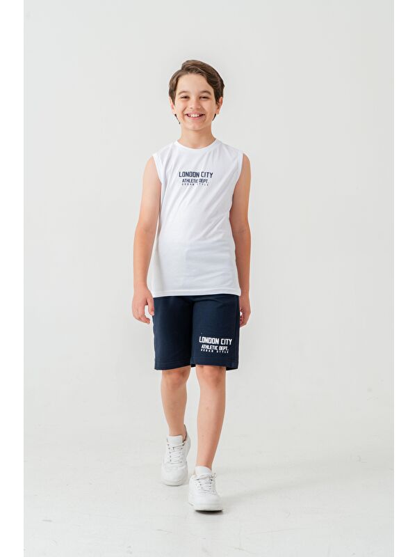 Mışıl Kids London City Athletic Dept. Urban Style Erkek Çocuk Şort - Tişört Takımı
