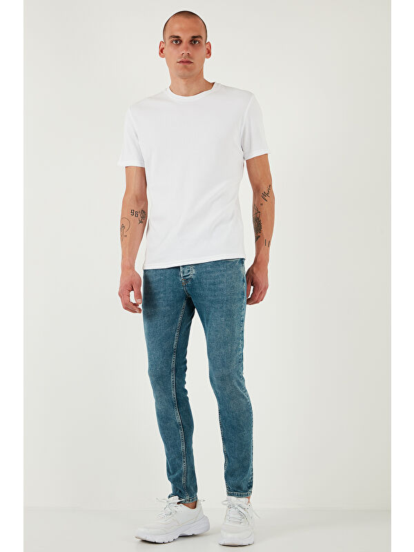 Buratti Streç Pamuklu Slim Fit Normal Bel Dar Paça Jeans 1124S52NAPOLI