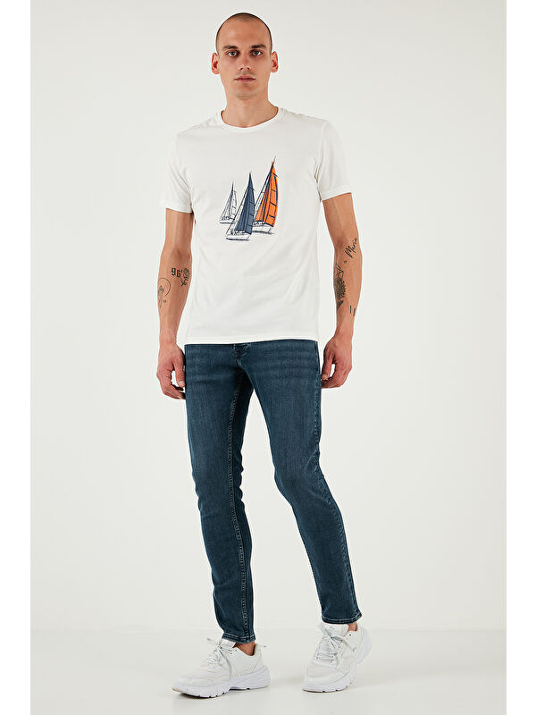 Buratti Streç Pamuklu Slim Fit Normal Bel Dar Paça Jeans 1124S77NAPOLI