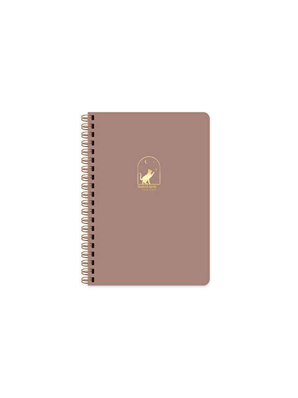 Keskin Color Keskin 17*24 Spiralli Akademik Ajanda - Mocha