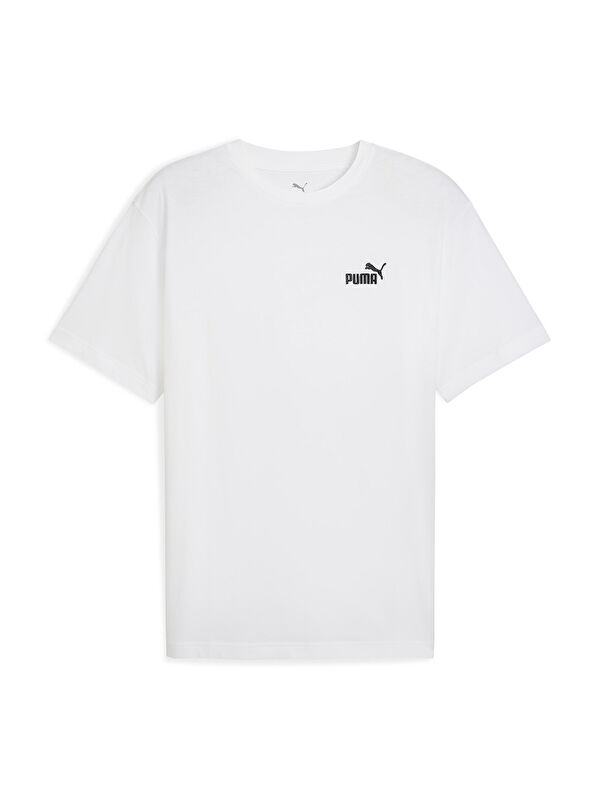 Puma Essential Relaxed No 1 Logo Erkek Beyaz Tişört