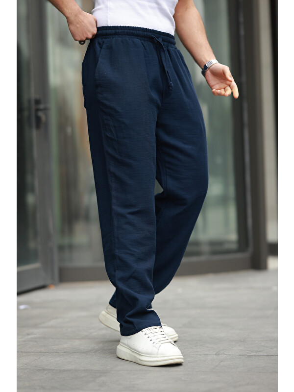 Comstar Keten Bağcıklı Jogger Pantolon