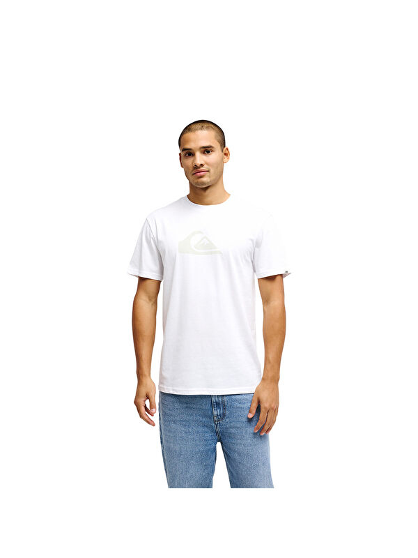 Quiksilver Ev Comp Logo Erkek Beyaz Tişört