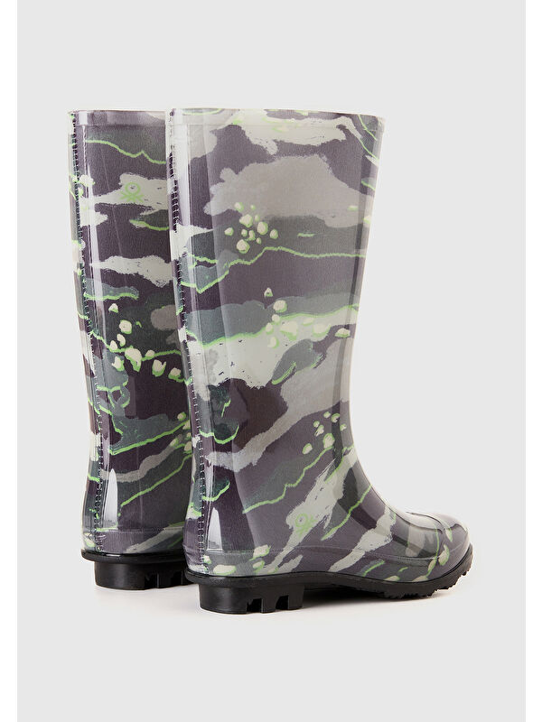 Unisex Kamuflaj Yağmur Çizmesi - Görsel 3