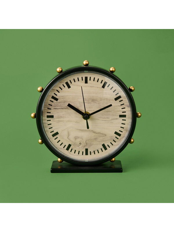 Evidea Deco Timon Masa Saati - Siyah - 18 cm