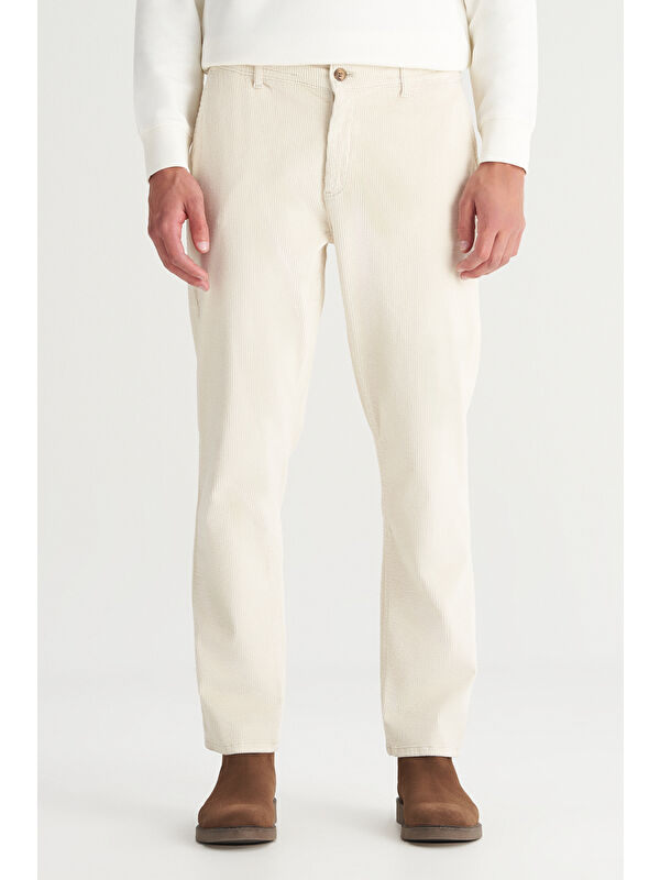 Wrangler Pamuklu Regular Fit Normal Kesim Cepli Esnek Kadife Pantolon