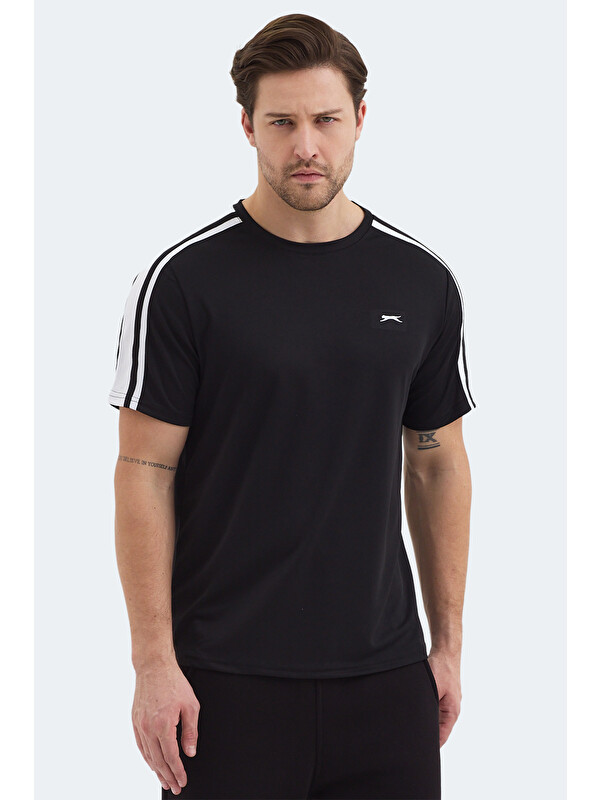 SLAZENGER REWIND Erkek  Siyah Tişört