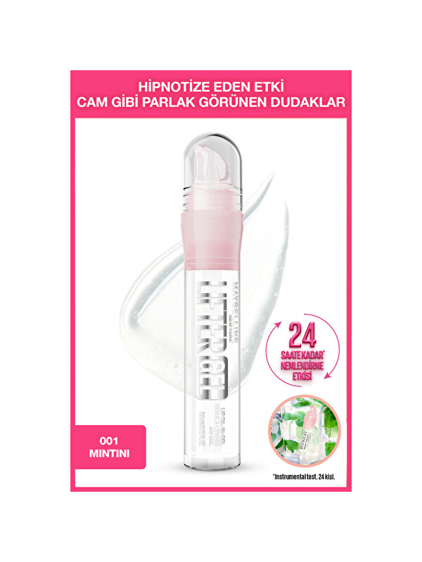 Maybelline New York Lifter Gel Ekstra Parlak ve Nemlendirici Dudak Parlatıcısı - 01 Mintini