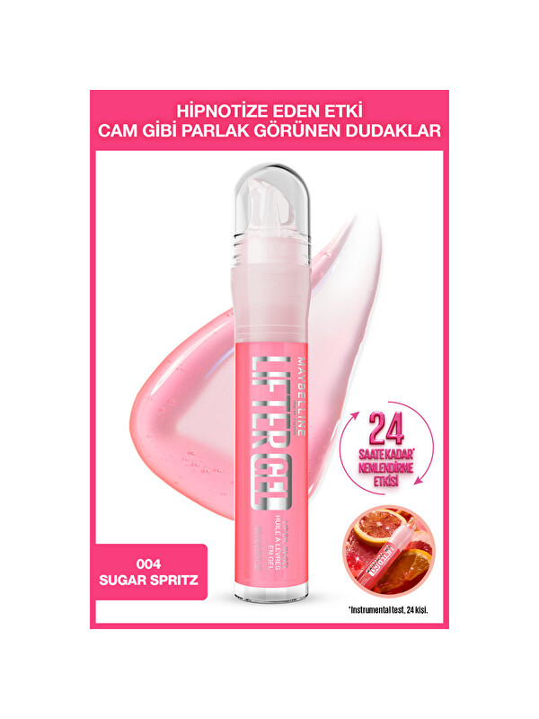Maybelline New York Lifter Gel Ekstra Parlak ve Nemlendirici Dudak Parlatıcısı - 04 Sugar Spritz