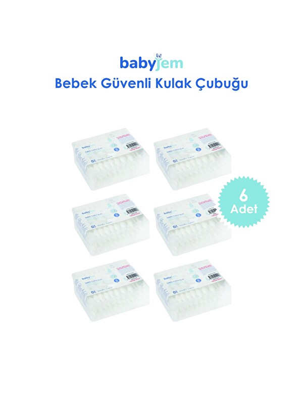 Babyjem 906 Bebek Kulak & Burun Çubuğu 60 Adet/ 6'lı