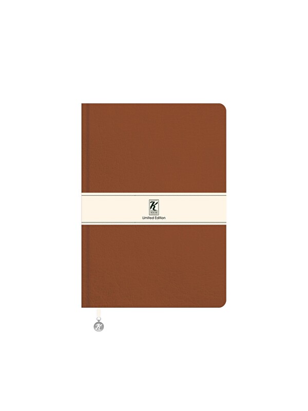 Keskin Color Çizgili Termo Deri ve Esnek Kapak Limited Edition Defter 17 x 24 CM - Kahverengi