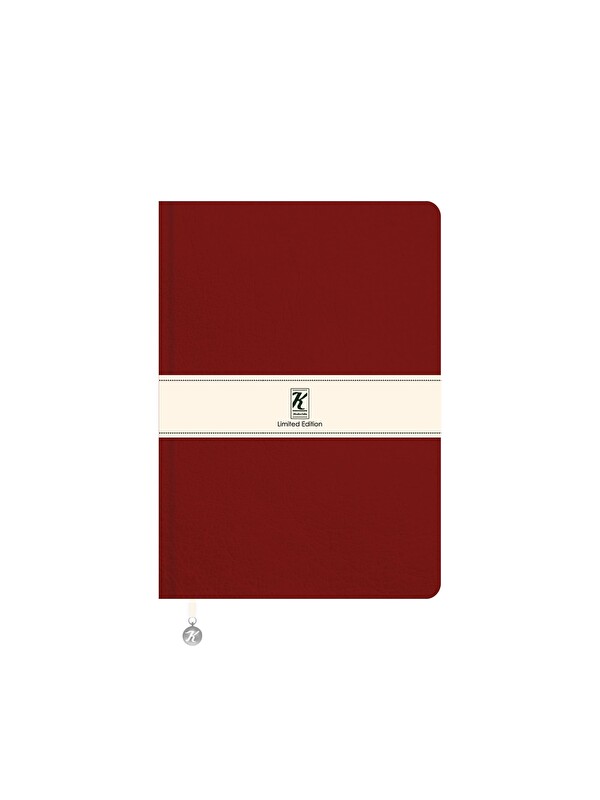 Keskin Color Çizgili Termo Deri ve Esnek Kapak Limited Edition Defter 17 x 24 CM - Kırmızı