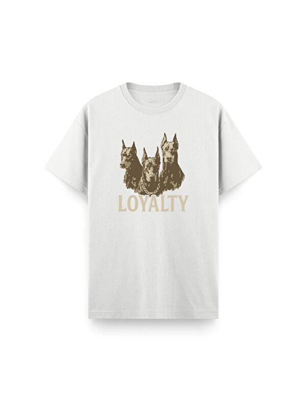 Oksit Loyalty Ön Baskılı Bisiklet Yaka Unisex Tişört