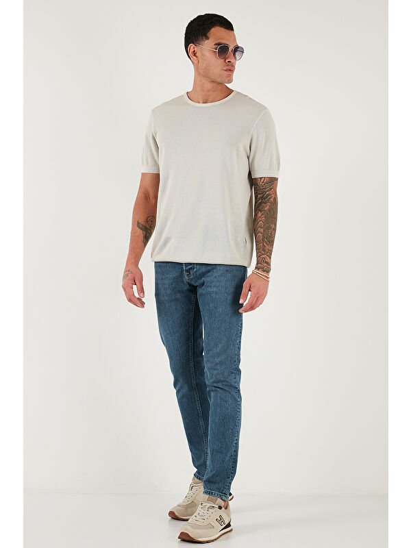 Buratti Pamuklu Slim Fit Normal Bel Dar Paça Jeans 1124C041NAPOLI