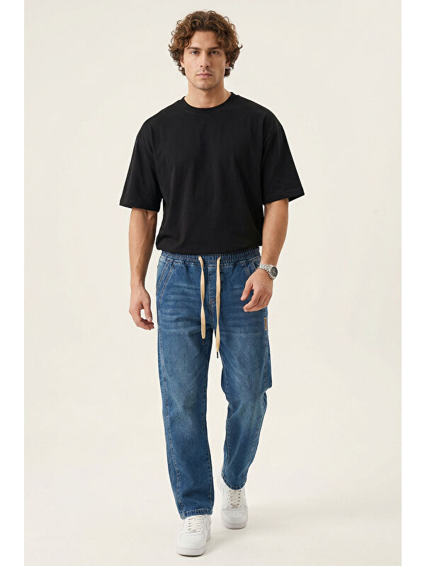 Bigdart Erkek Rahat Kesim Baggy Jean Pantolon 30076 - Lacivert