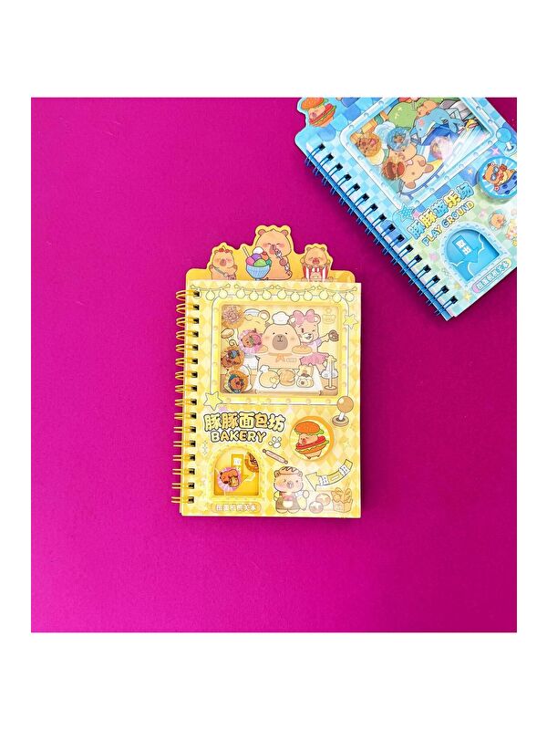 Bam Hediyelik Eşya Jetonlu Stickerlı Sevimli Defter