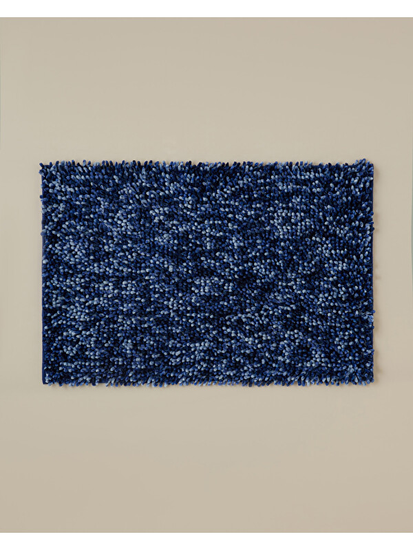 English Home Anemone Kaydırmaz Taban Banyo Paspası 50x80 cm Lacivert