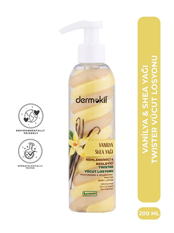 Dermokil Vanilya Shea Yağı Twister Vücut Losyonu 200 ml